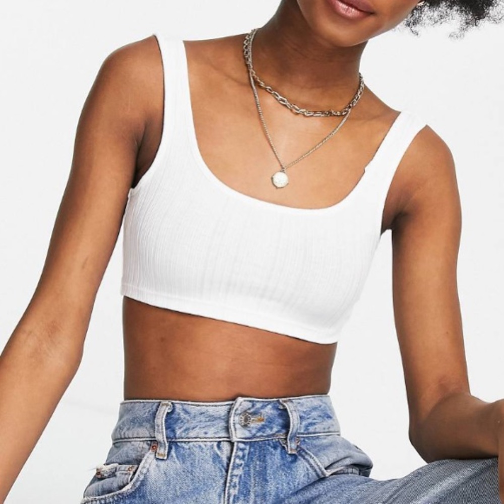 Ribbed Cropped Tank Top